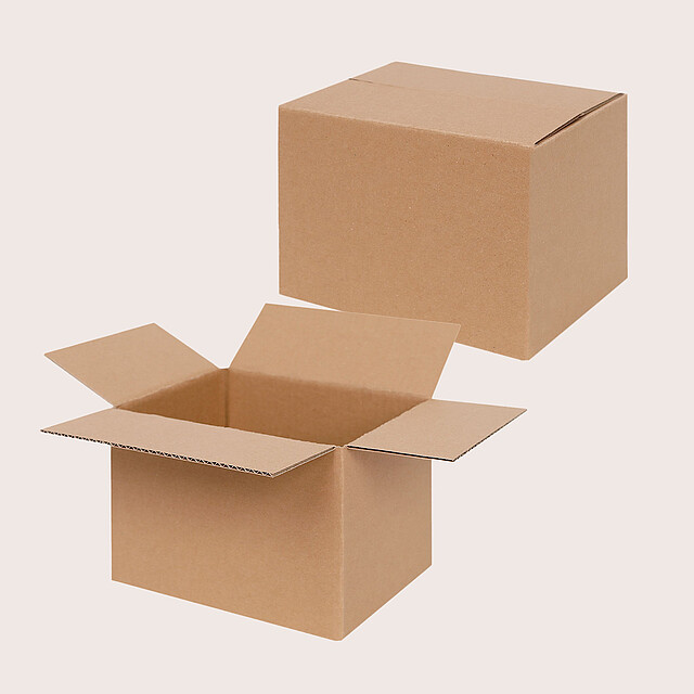 Folding cartons made of corrugated board in small standard sizes