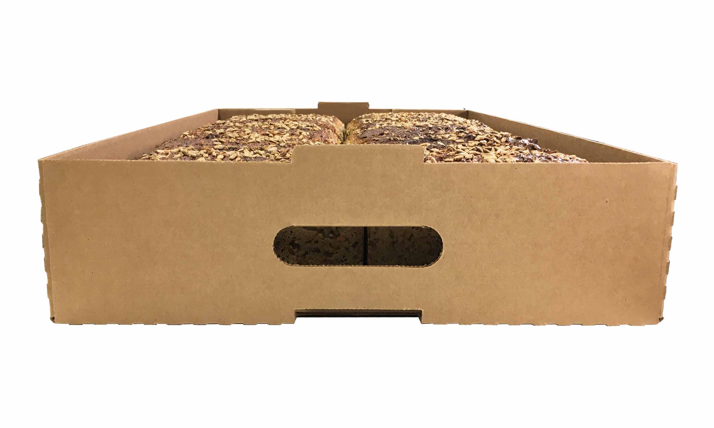Stackable corrugated cardboard baking trays