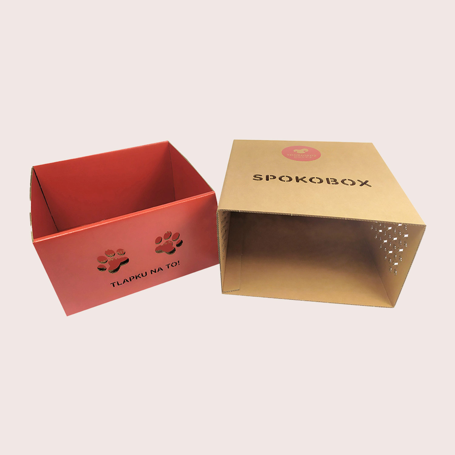 Sliding box as shipping carton