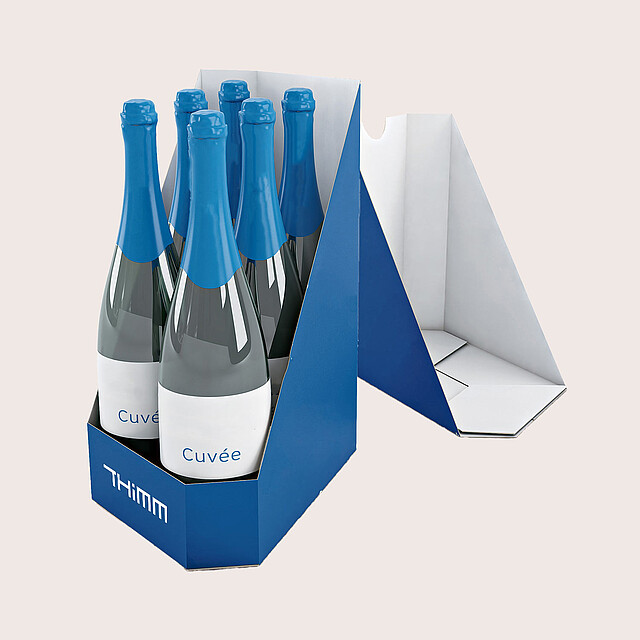 Hexagonal packaging for bottles