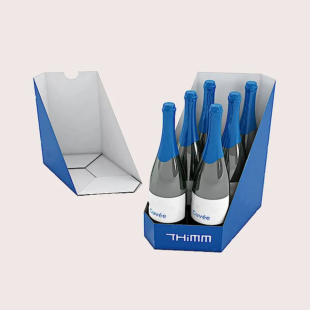 Hexagonal packaging for bottles