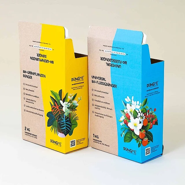 Stapelbare Düngerverpackung aus Wellpappe