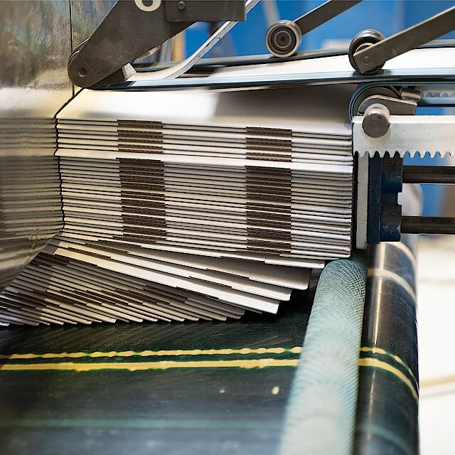 Corrugated cardboard production in Ebwerswalde