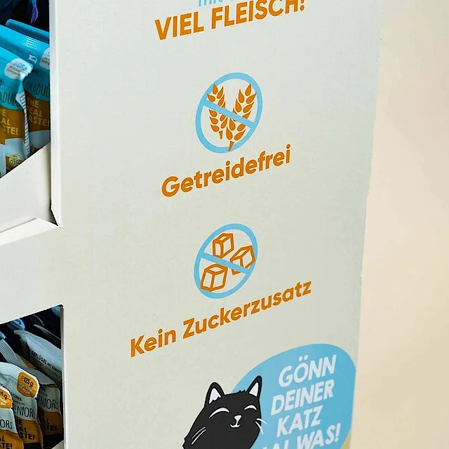 Mantel des Displays als Kommunikationsfläche