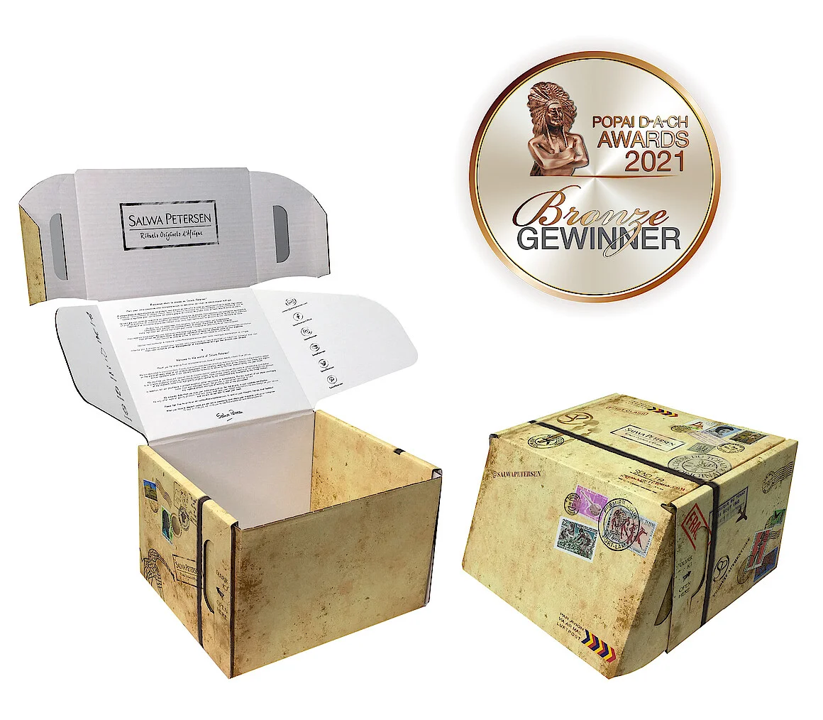 Ausgezeichnete Versandverpackung mit Sicherheitsverschluss