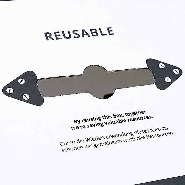 Mehrweg Versandverpackung zur Wiederverwendung