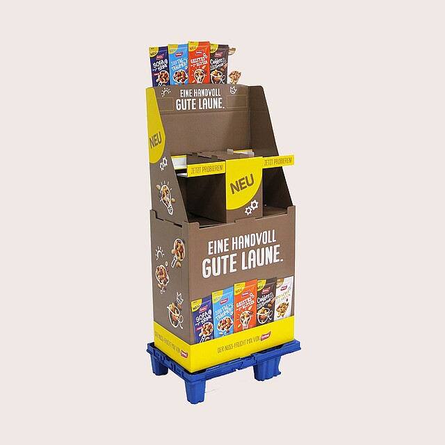 Promotional displays for snack bags