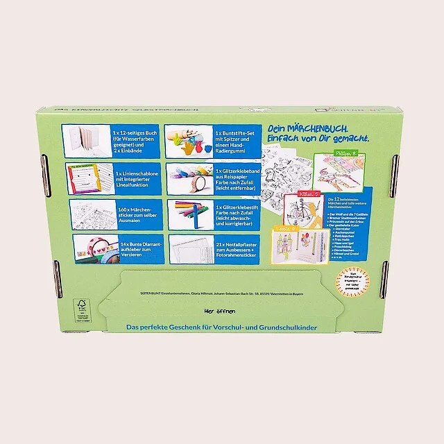 Produktverpackung für Kinderbastelbuch