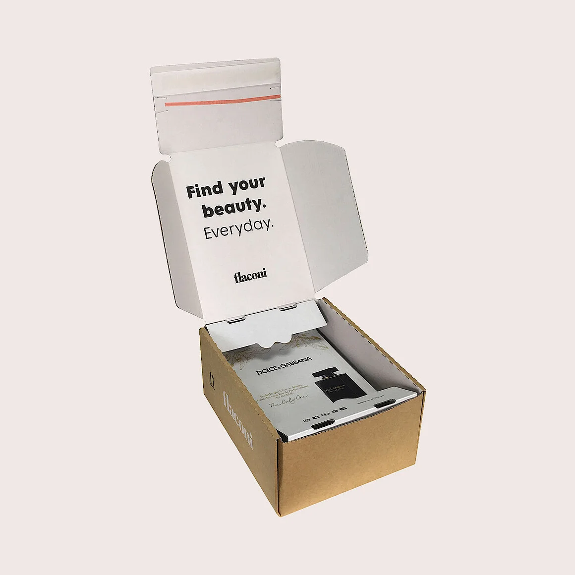 flaconi-Verpackung mit Innendruck