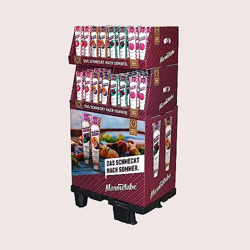 Displaysockel für Marmelade