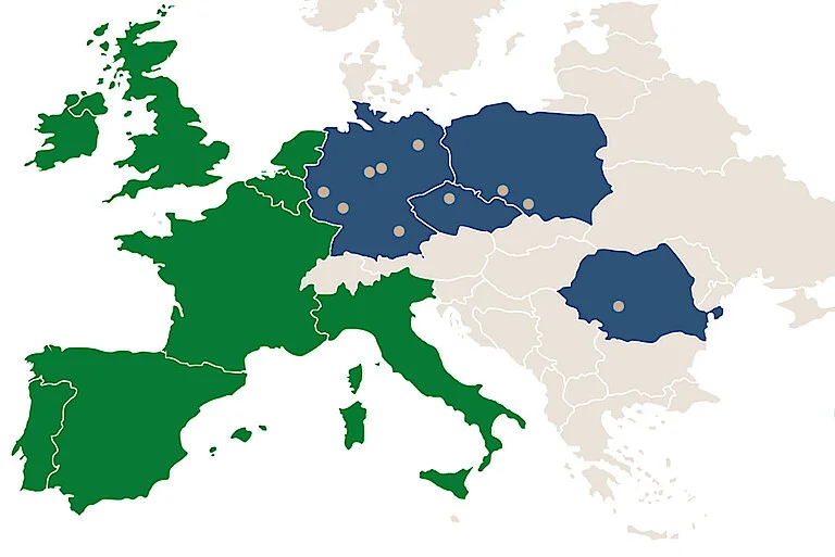 THIMM ist europaweit vertreten.