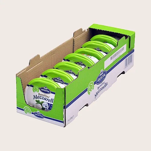 Trays with stacking corners