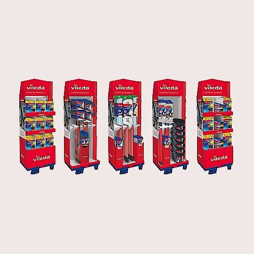 Promotional displays for Vileda