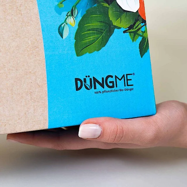 Düngme Logo auf der Verpackung