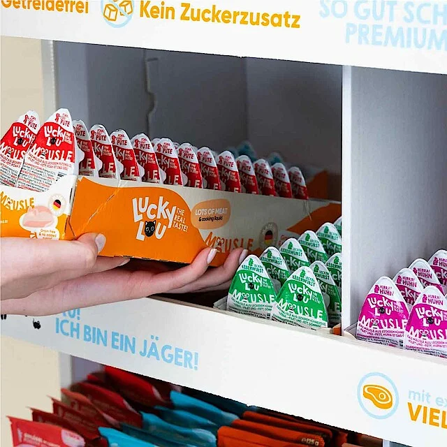Trays für Katzenfutter für das Standarddisplay