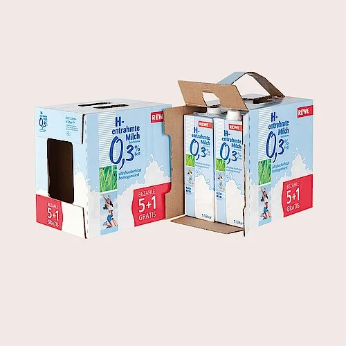 Regalverpackungen für Milch