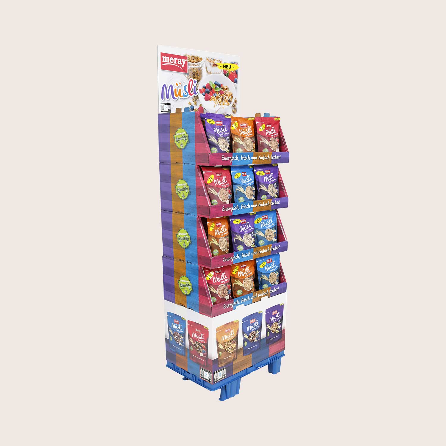 Snack displays for nuts
