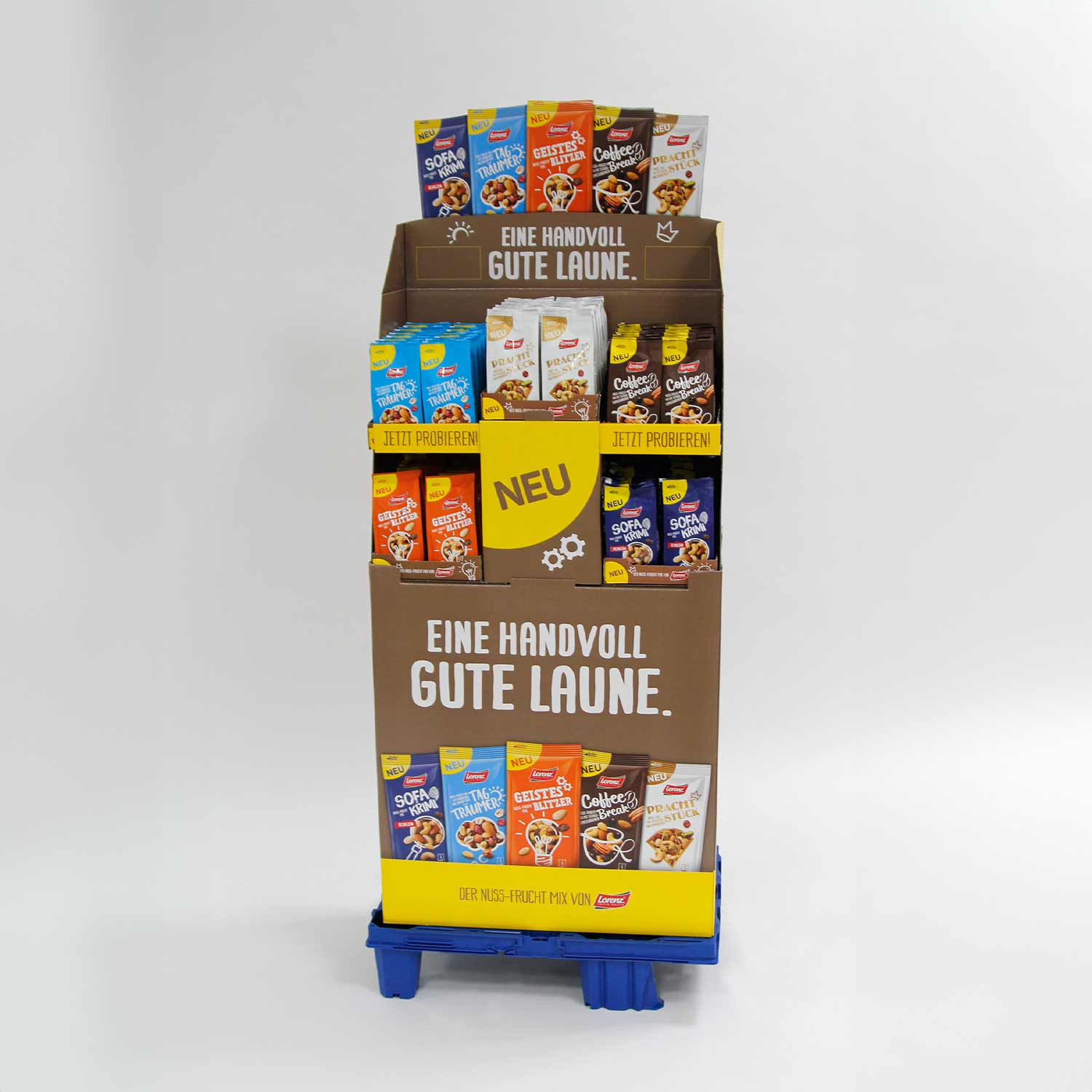 Snack display for the Nuts & Fruits Mix