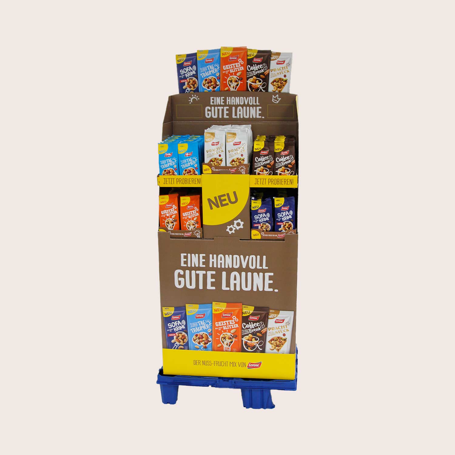 Verkaufsaufsteller für Snacks