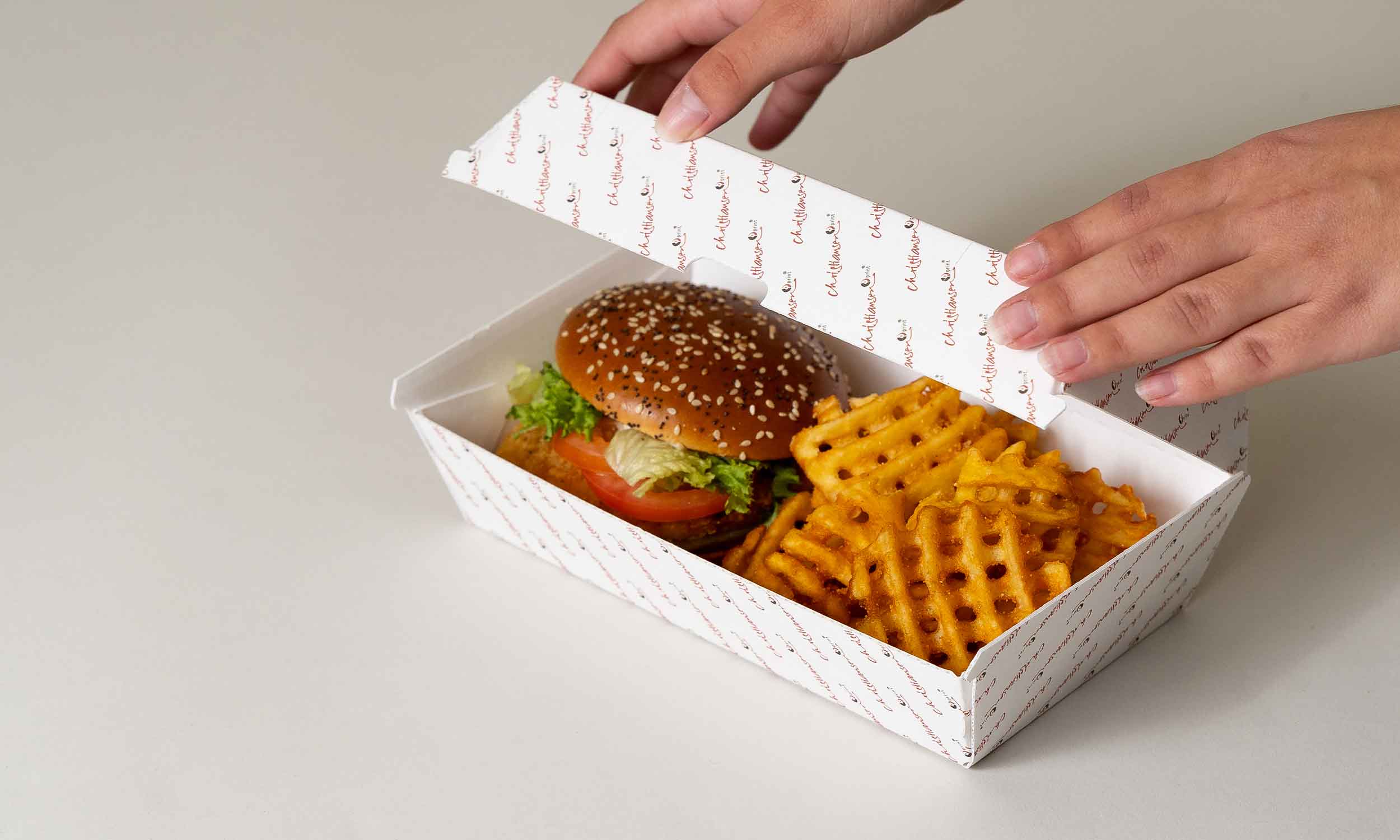 Burgerverpackung mit individueller Bedruckung