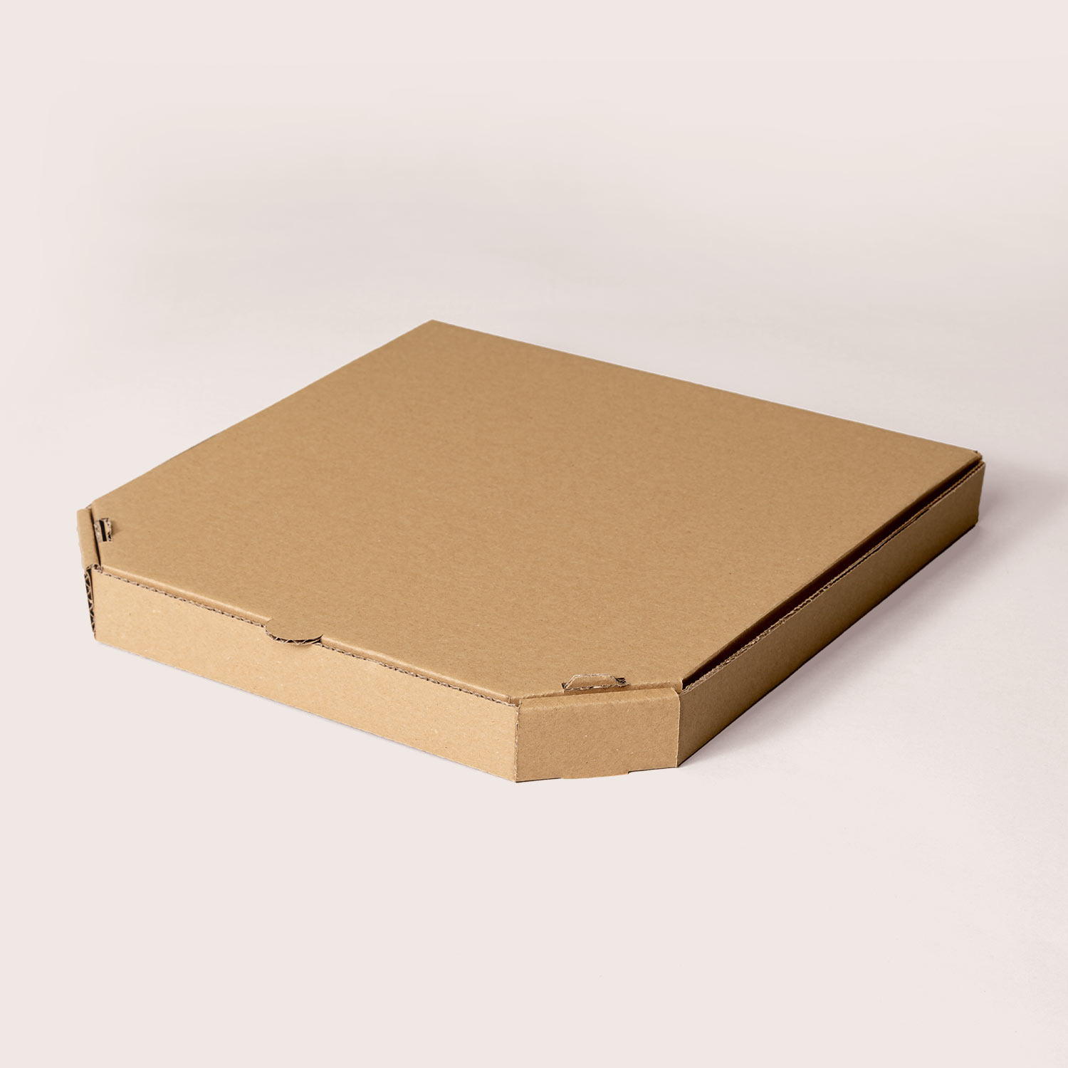 Pizza boxes made from corrugated cardboard