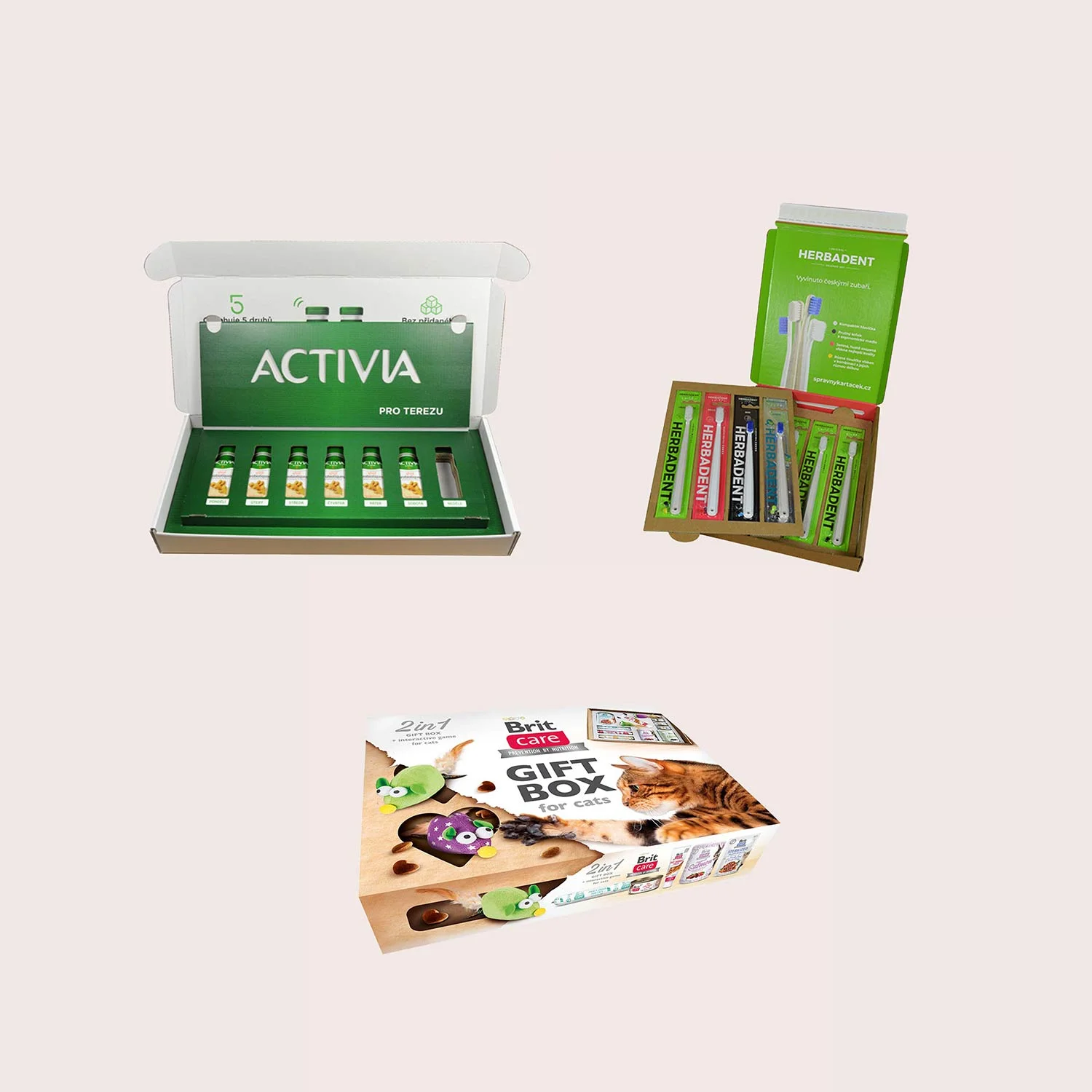 Aktionsverpackungen mit variablen Inlays