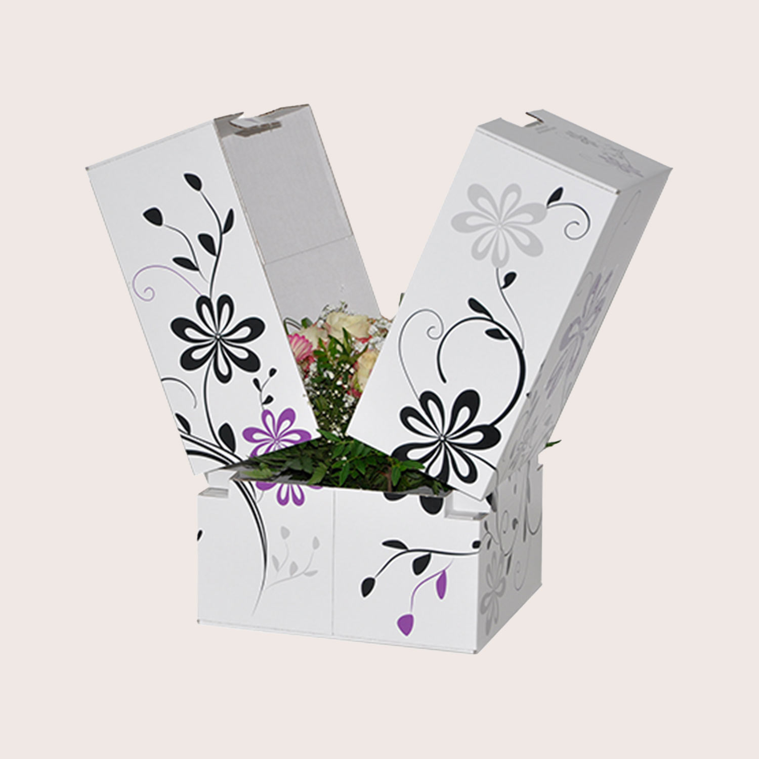 Flower packaging for shipping