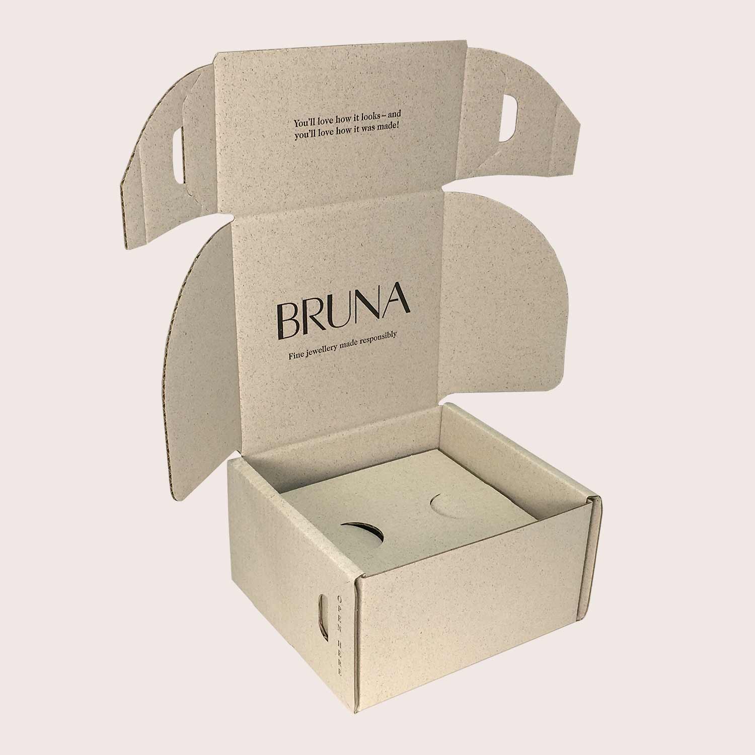 Krabice pro e-commerce z papíru z trávy