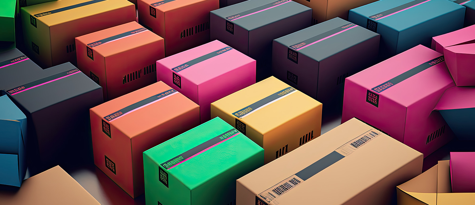 Lots of colourful boxes