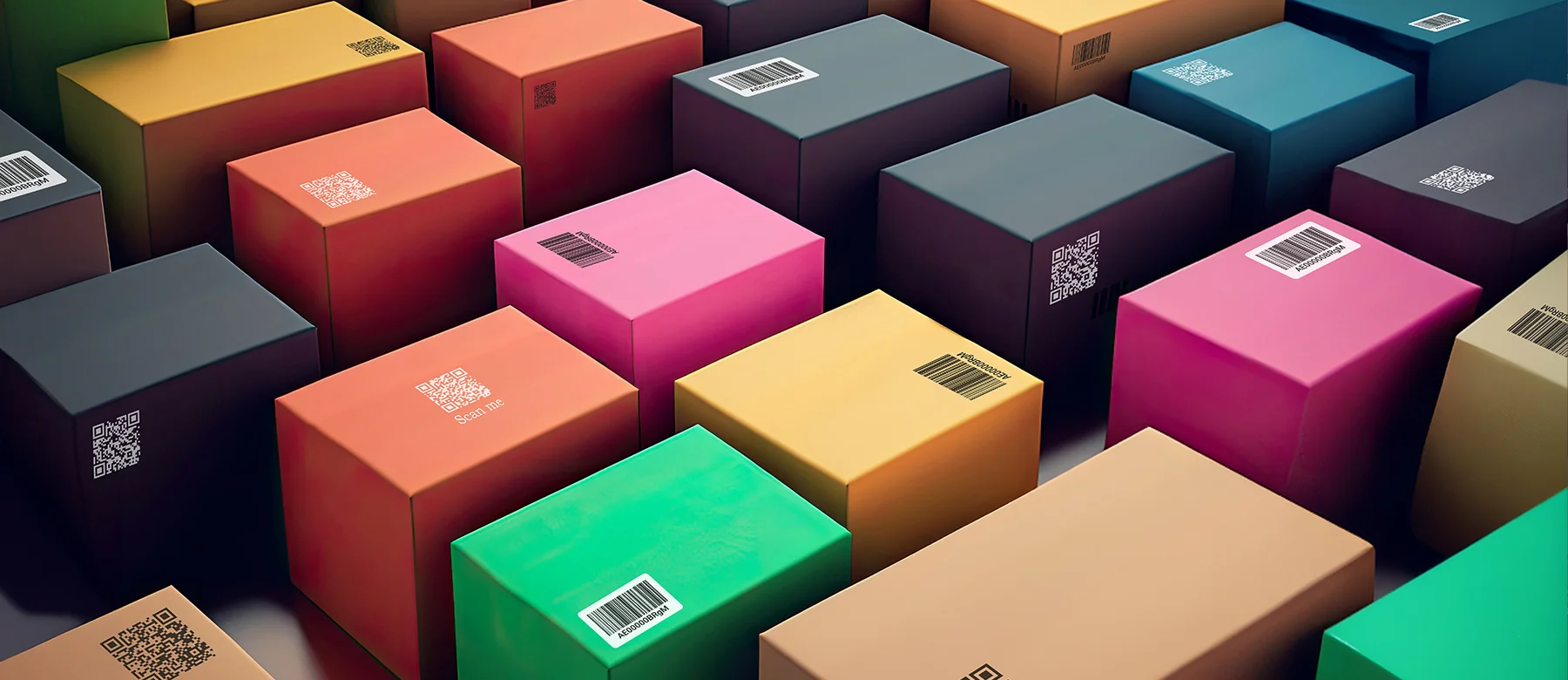 Lots of colourful boxes